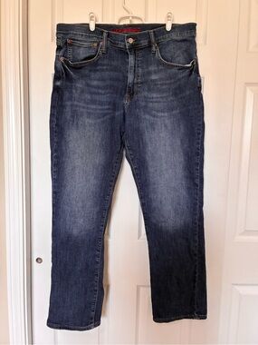 Lucky Brand Jeans Men’s 36x32 Straight 223 Medium Wash Blue Denim w/ Stretch